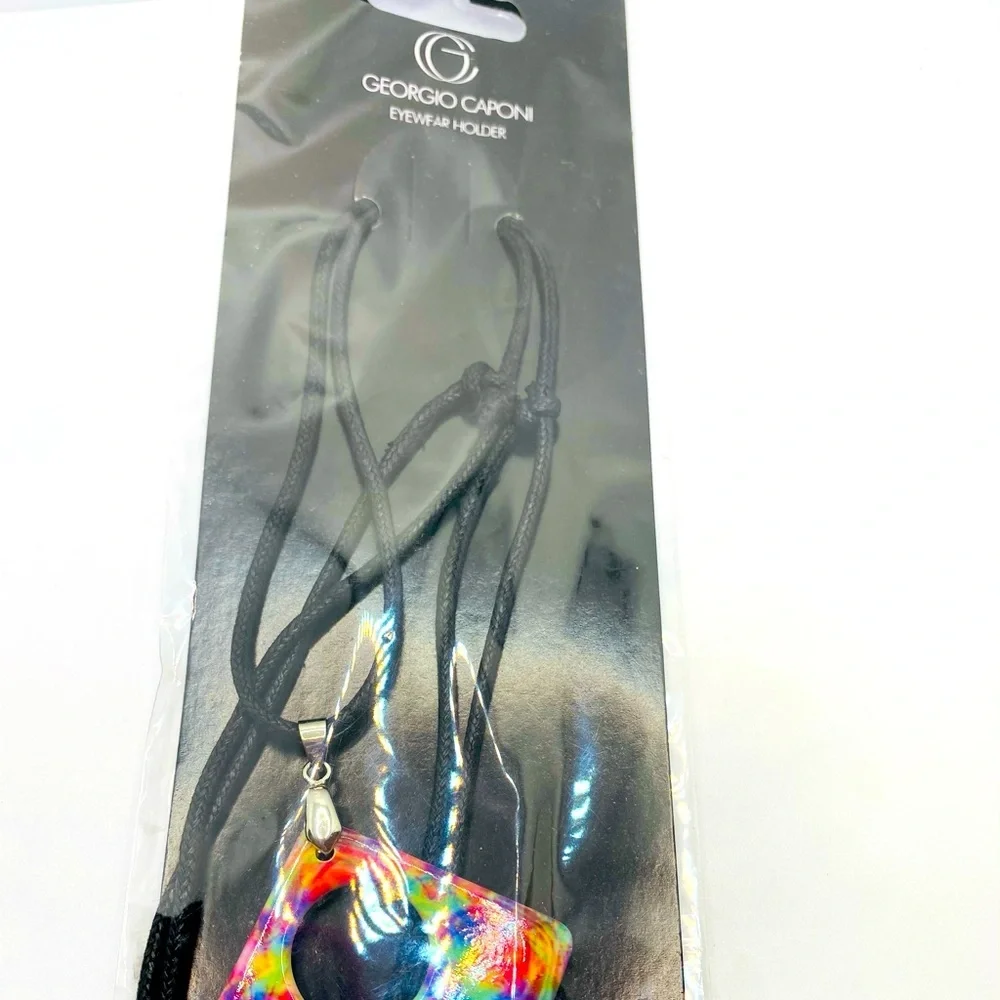 Eyeglass holder tie dye multi color Brilliant